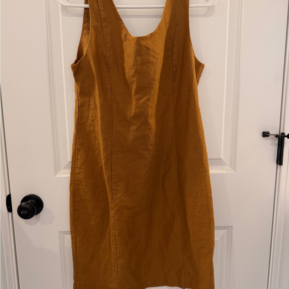 Vtg camel color  Sleeveless Dress size 10